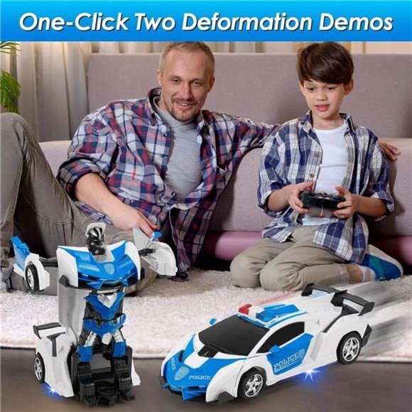 Remote Control Car,Rechargeable Transformable Remote Control Car for Boys& Girls - Picture 2 of 6